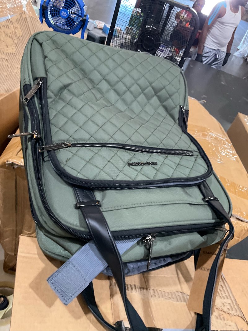 Condition photo showing Good Condition for empsign underseat carry on wheeled 16" bag with wheels, army green