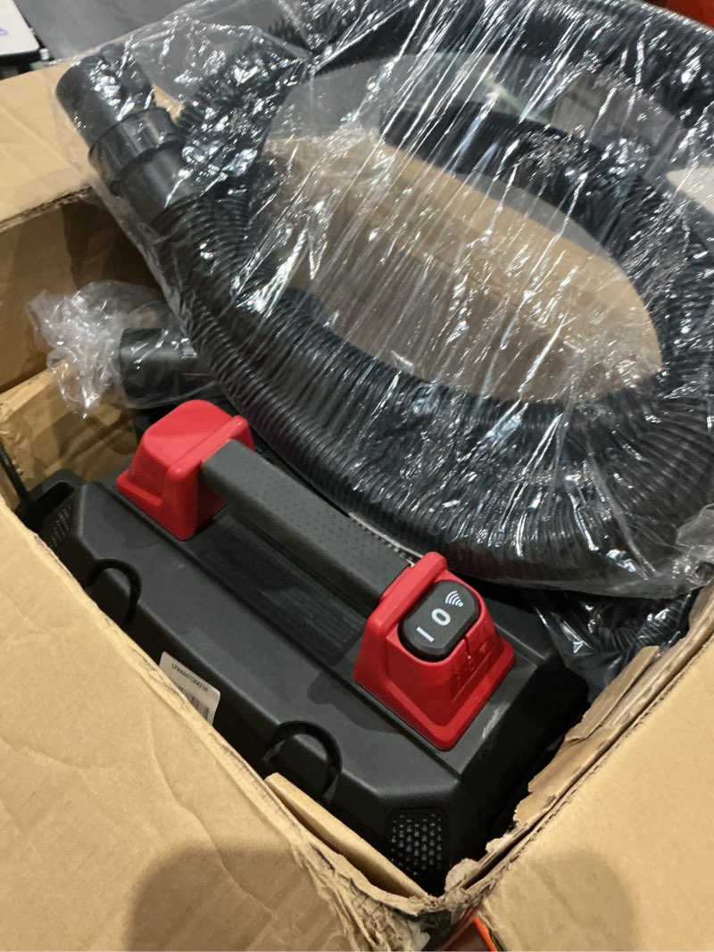 Condition photo showing As Is for vacmaster 5-gallon* 5 peak hp† remote control wall mount wet/dry vac – vwmb508 1101 5 gallon