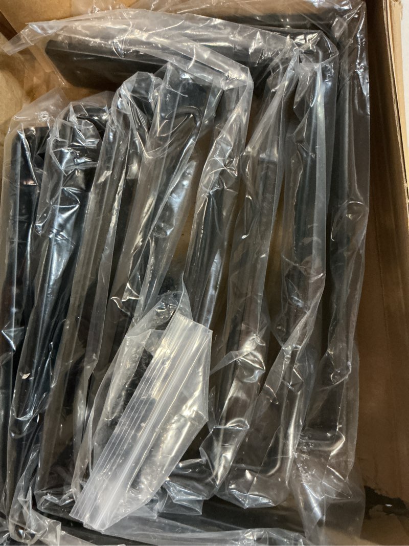 Condition photo showing New/Like New for 8 Pack - 5.5\" L x 4\" H x 1.5\" W J Lip Shelf Brackets Rustic Farmhouse Iron Wall Floating Shelf Bracket Metal Shelf Bracket Industrial Shelf Supports with Screws Black Black 8 Pack 5.5 inch