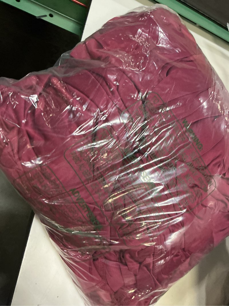 Condition photo showing Good Condition for 10ft x 10ft burgundy backdrop curtain for parties wedding maroon wrinkle free backdrop drapes panels for birthday party bridal shower photo photography polyester fabric background decoration 10ftx10ft (w5'xh10', 2 panels) burgundy