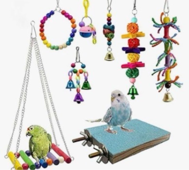 Assortment of small pet items (Birds), Miscellaneus small, variety of items multiples pieces 5 pieces total