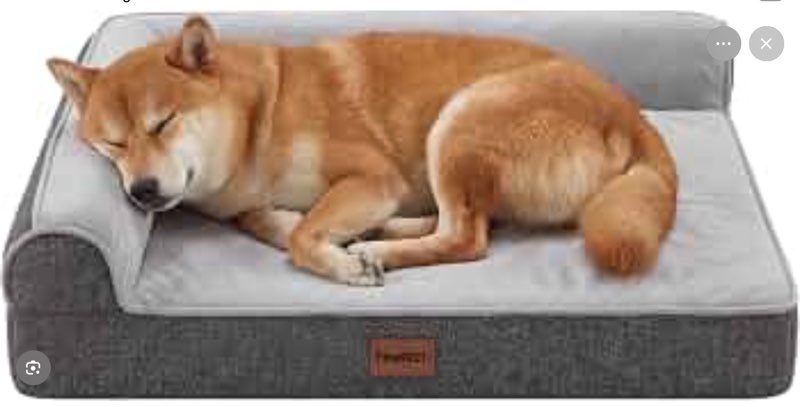 pawfect orthopedic dog bed for small, medium & large dogs, memory foam pet bed with waterproof cover, washable removable velvet cover, supportive bolsters, non-slip base