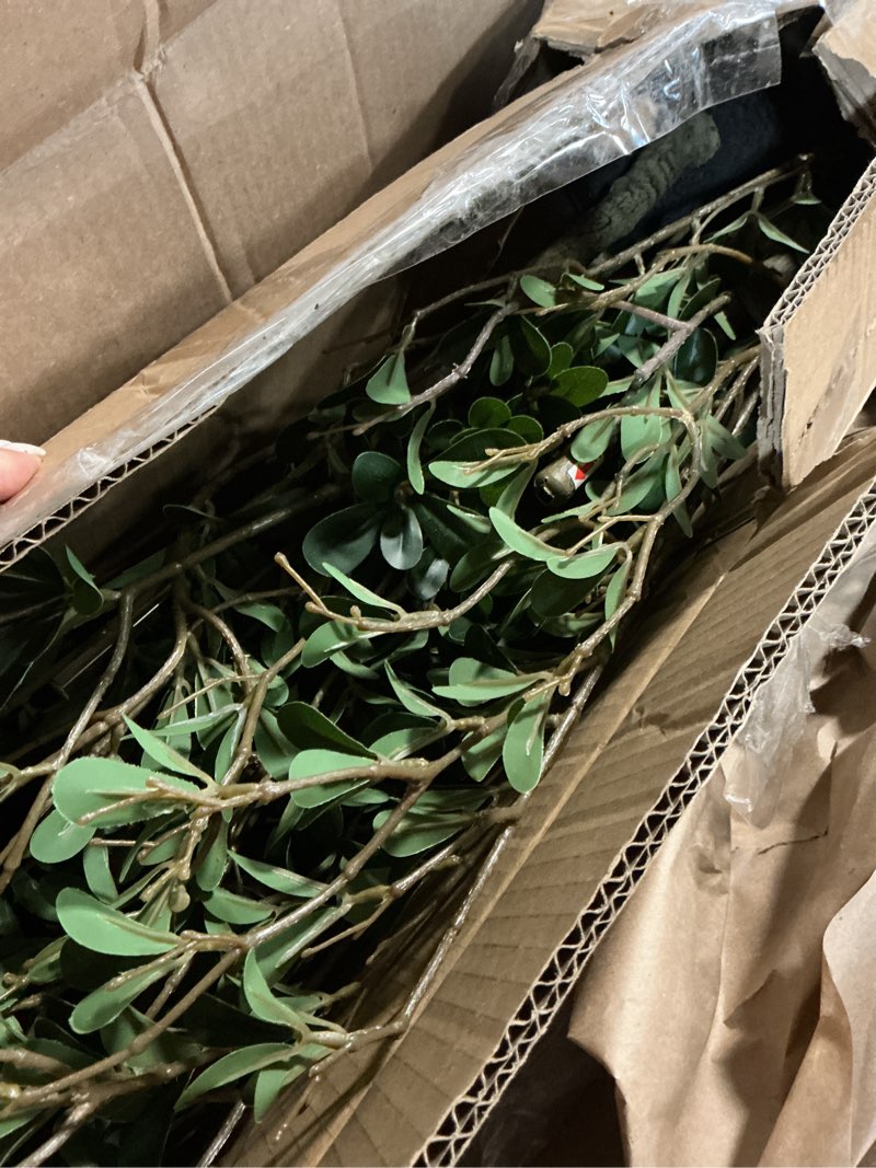 Condition photo showing Good Condition for verinatural artificial black olive tree 6ft - shady lady uv resistant faux olive trees indoor outdoor decor - modern aesthetic tall fake plants with pot for home office living room patio floor, vn140