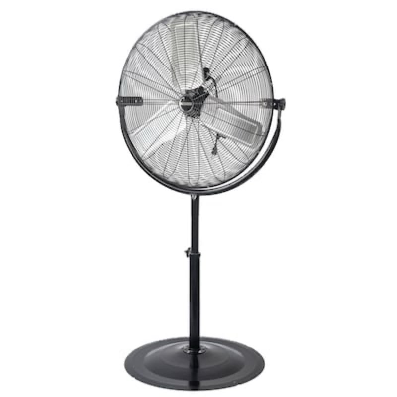 utilitech 30-in 120 -volt 3 -speed high velocity indoor black pedestal fan