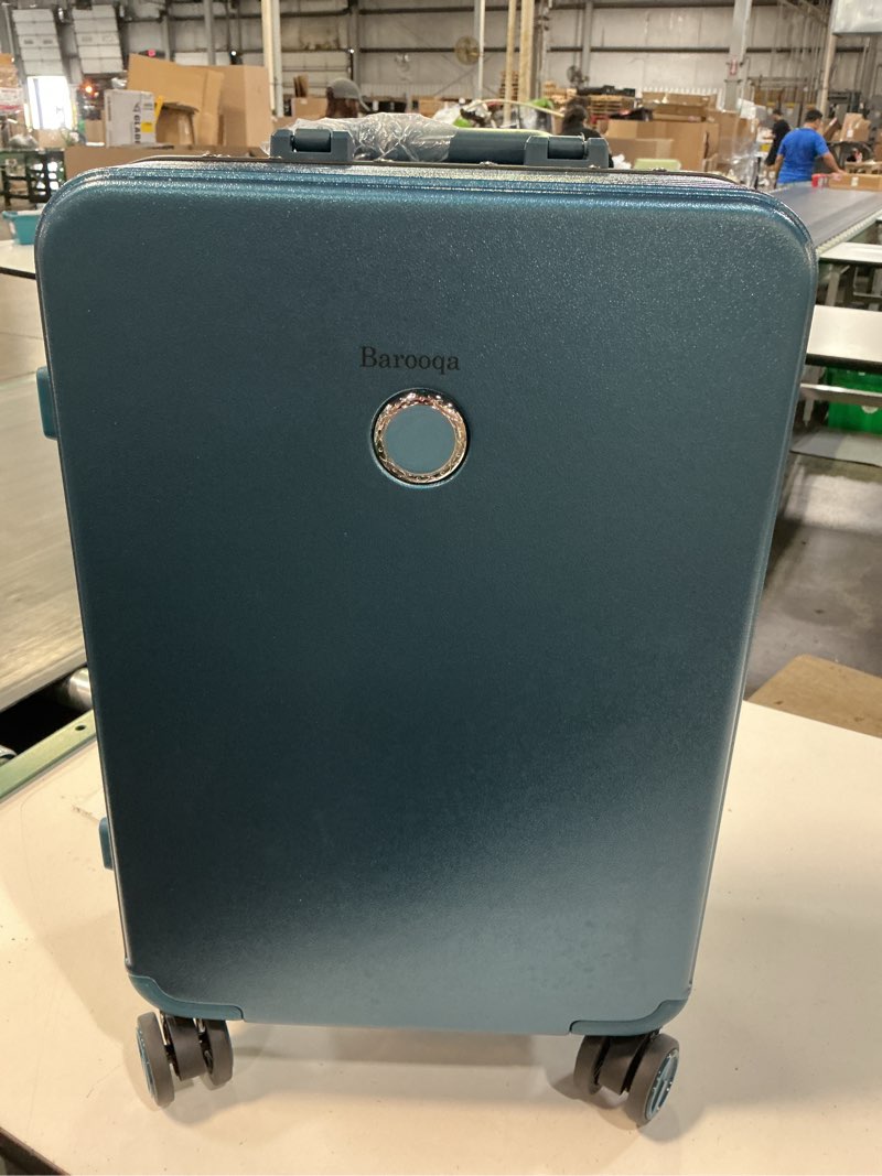 Condition photo showing Good Condition for premium 20-inch blue aluminum suitcase - tsa lock, lightweight travel