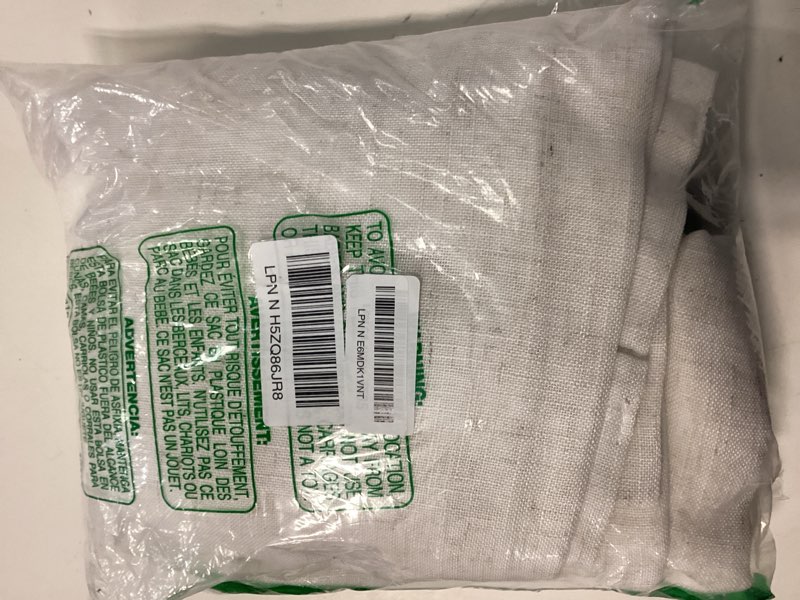 Condition photo showing Good Condition for miulee pinch pleated linen curtains 84 inches long 2 panels for bedroom living room, soft thick linen textured window drapes pleat back tab hooks semi sheer light filtering neutral farmhouse 40"w x 84"l (pack of 2) bleached linen