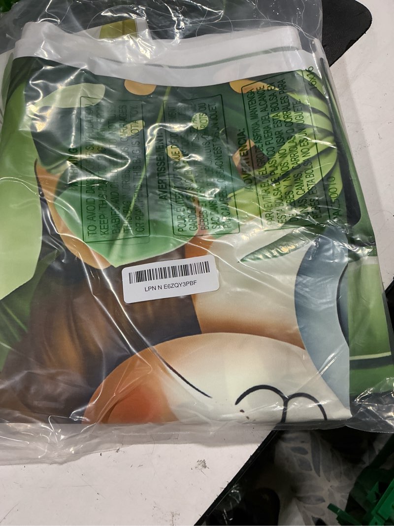 Condition photo showing Good Condition for jungle animal safari party backdrop banner - wild one animal theme decorations for birthday & baby shower, durable vinyl photo booth background, various sizes (white green - happy birthday)