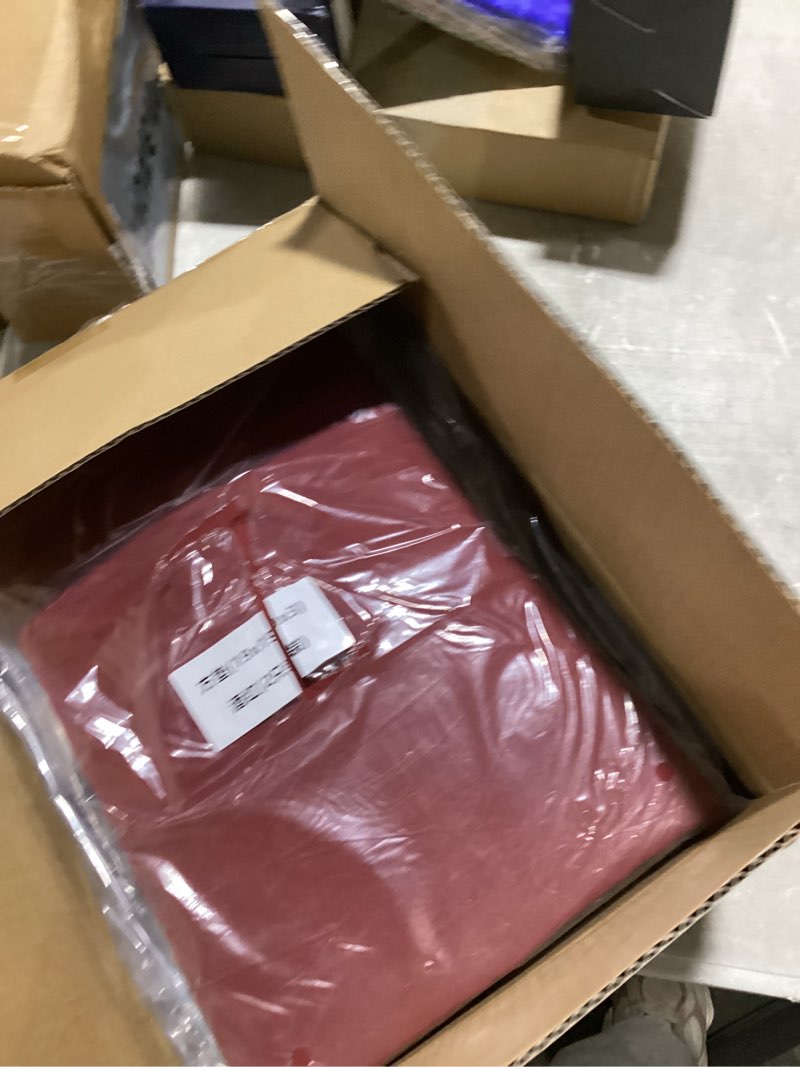Condition photo showing Good Condition for outdoor chair cushions set of 2, 19x19x3 inch waterproof & fade resistant patio furniture seat cushions with ties, square outdoor dining chair cushions for lawn, garden, deck & yard, burgundy 19x19x3 inch burgundy 2
