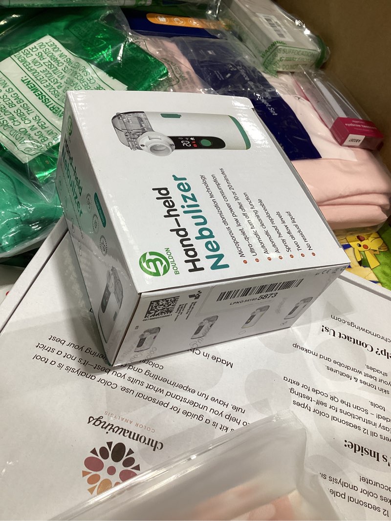 Condition photo showing New/Like New for hand-held nebulizer for respiratory system, portable nebulizer with self-clean mode, rechargeable nebulizer for adults and kids