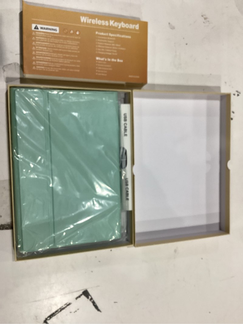 Condition photo showing Good Condition for morecoo for samsung galaxy tab a9 plus case with keyboard 11 inch 2023 (sm-x210/x216/x218), a9 plus tablet case with detachable wireless keyboard, green