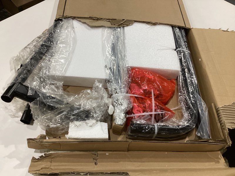 Condition photo showing New/Like New for Clothes Clothing Rack, Rolling Heavy Duty Clothes Rack Load 420 LBS With Wheels, Metal Clothes Rack for Hanging Clothes, Portable Standing Clothes Garment Rack, Black,48 inches Black 48 Inches