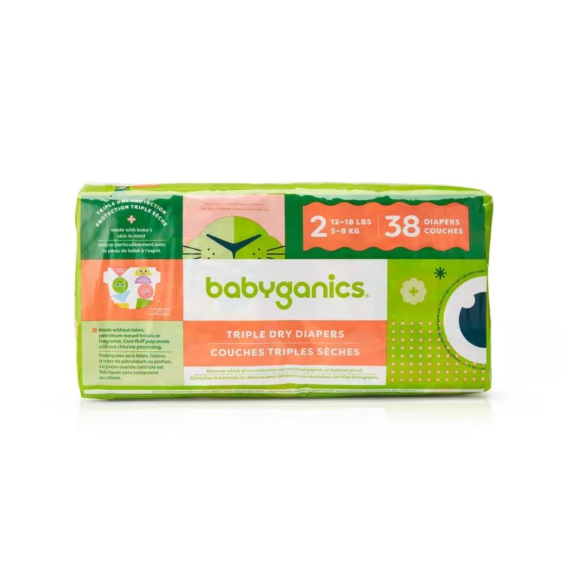 Babyganics triple dry diapers 