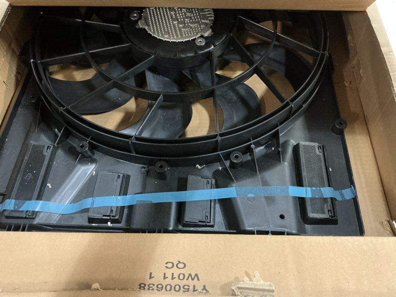 Condition photo showing Good Condition for engine radiator cooling fan assembly fit 2018-2019 for chevy equinox 2018-2019 for gmc terrain, radiator cooling fan 84448452 84221606