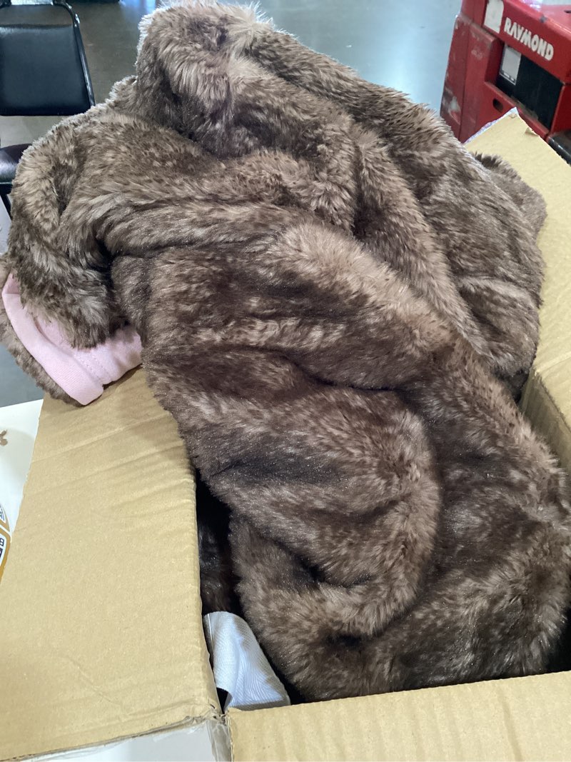 Condition photo showing As Is for hooded throw blanket rose pink - the hollister collection at target