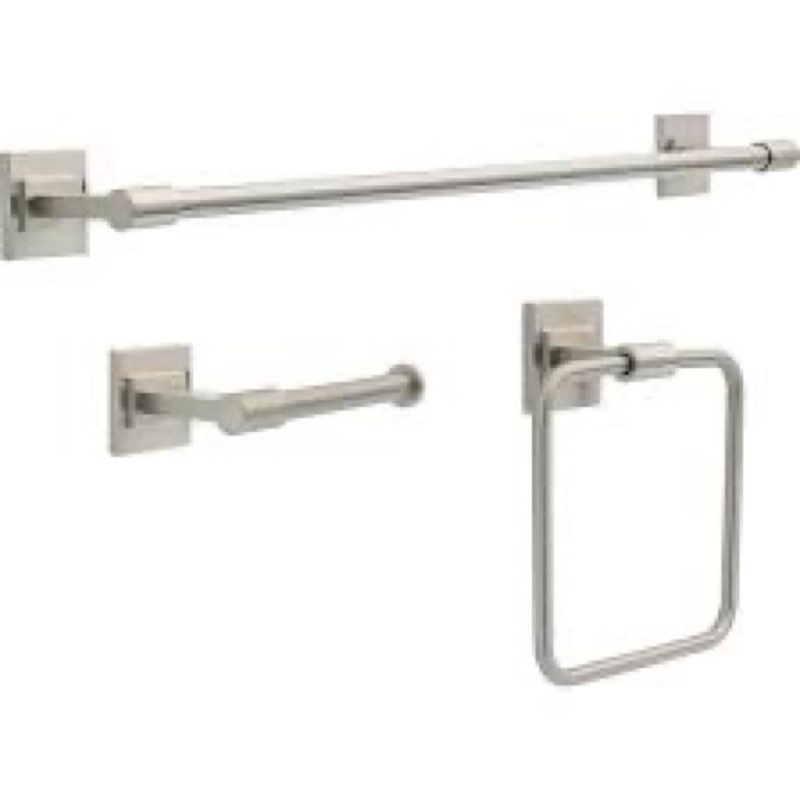 Delta MCL63-BN McLaren 3 Piece Bath Hardware Set Brushed Nickel