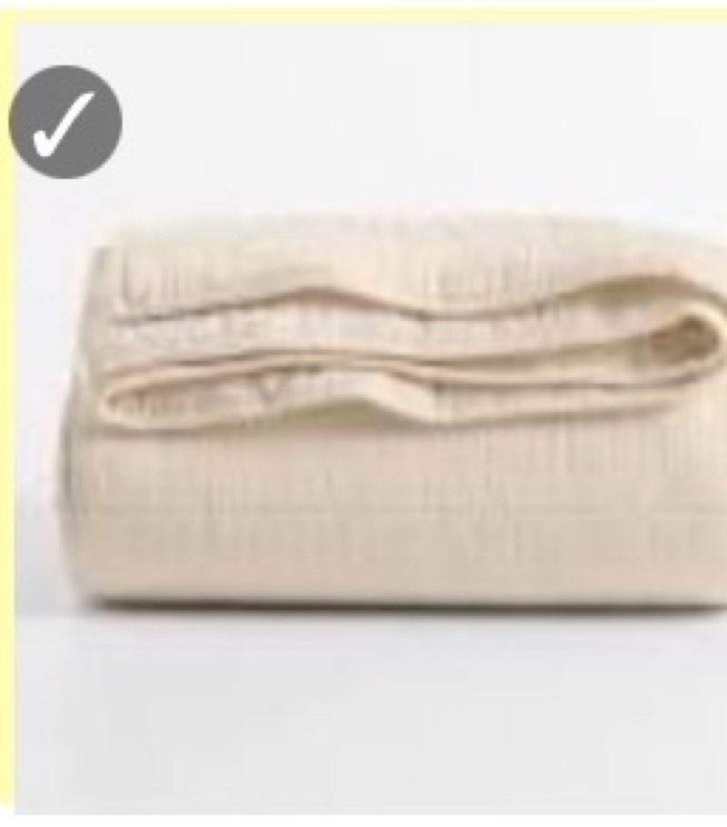 organic cotton gauze blanket, king/cal king, undyed