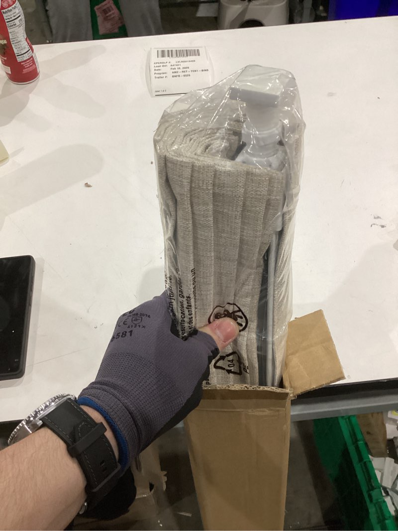 Condition photo showing New/Like New for LazBlinds No Tools No Drill Cordless Roman Shades for Windows, Blackout Thermal Insulated UV Blocking Window Blinds, Room Darkening Fabric Blinds for Indoor Windows, 36'' W x 64'' H, Beige Blackout - Beige 36" W x 64" H