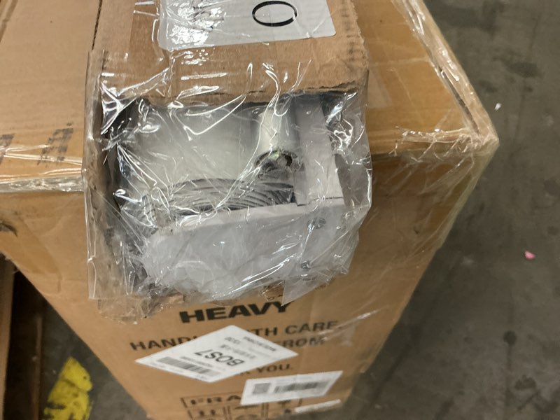 Condition photo showing As Is for GENIMO 100% Blackout Roller Window Shades, Window Blinds Cordless with Thermal Insulated, UV Protection Fabric, Mini French Door Blinds for Home, Office, Bedroom, Easy to Install, Grey, 26" W X 72" H