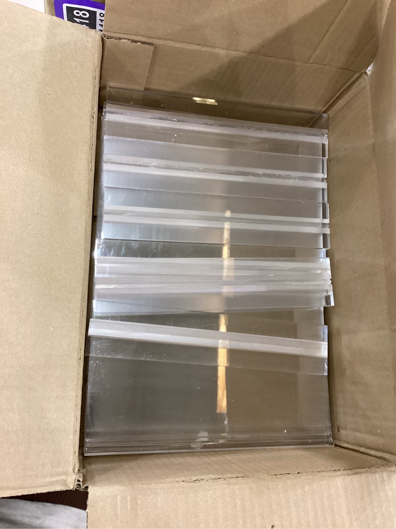 Arrobust Acrylic Sign Holder 8.5 x 11, Double Sided Clear Acrylic Display Table Signs Stand, T Shape