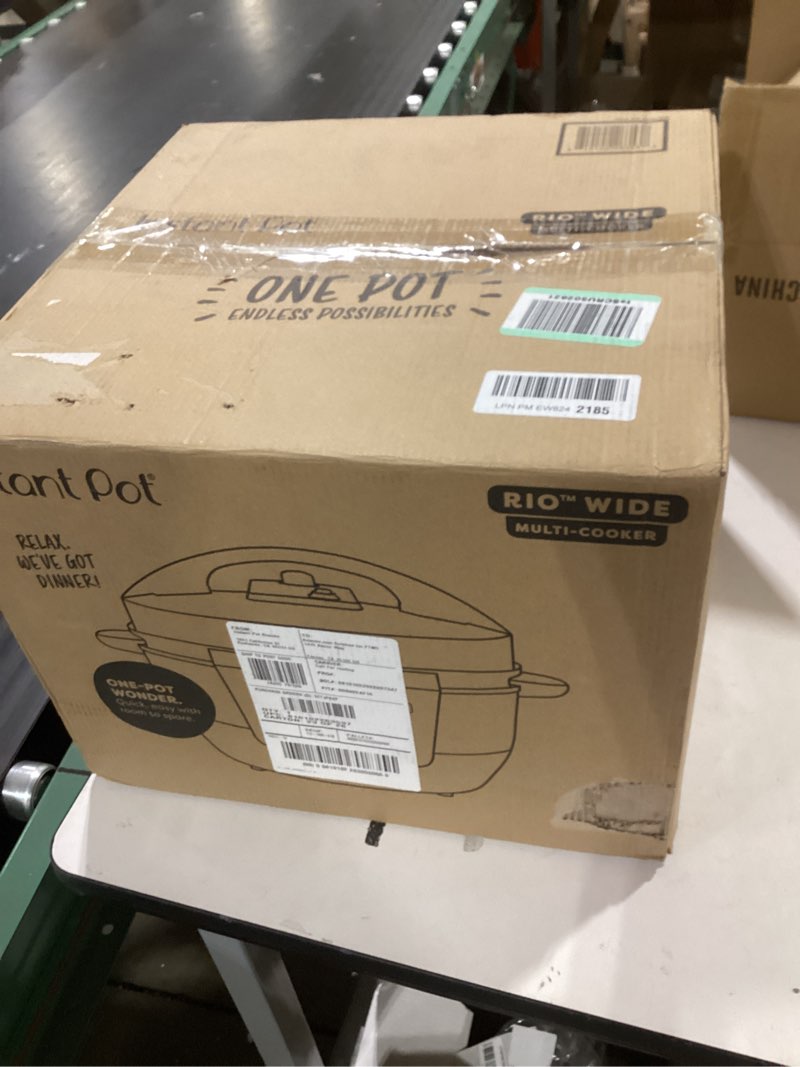 Instant Pot 7.5QT RIO Wide, 7-in-1 Electric Multi-Cooker, Pressure Cooker, Slow Cook, Rice, Steamer,