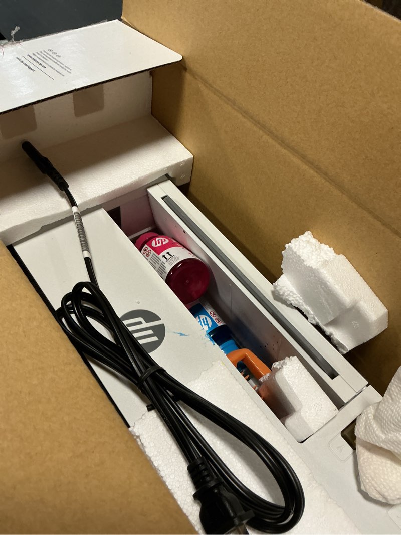 Condition photo showing As Is for hp smart tank 5101 wireless all-in-one refillable printer, scanner, copier with 2 years of ink included, wireless printer-for-home use an ecotank alternative (1f3y0a) st 5101 aio