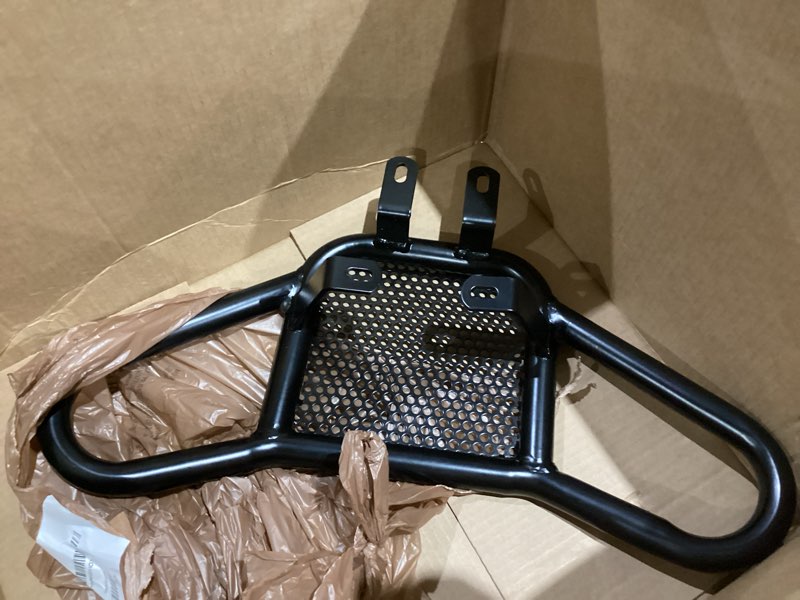 Condition photo showing Good Condition for front bumper for yamaha raptor yfm 700 700r 06-25, black iron atv front bumper guard protector for yamaha raptor yfm 700 700r se gtyr 2006-2025 accessories