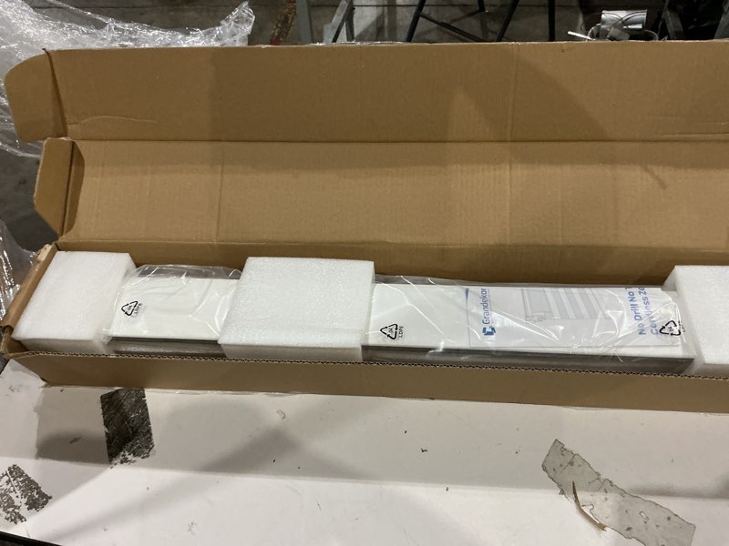 Condition photo showing Good Condition for grandekor no drill cordless zebra blinds, dual layer light filtering day & night roller shades, inside mount free-stop privacy window shades for home, easy install(30" w x 64" h, white) white - no drill 30"w x 64"h