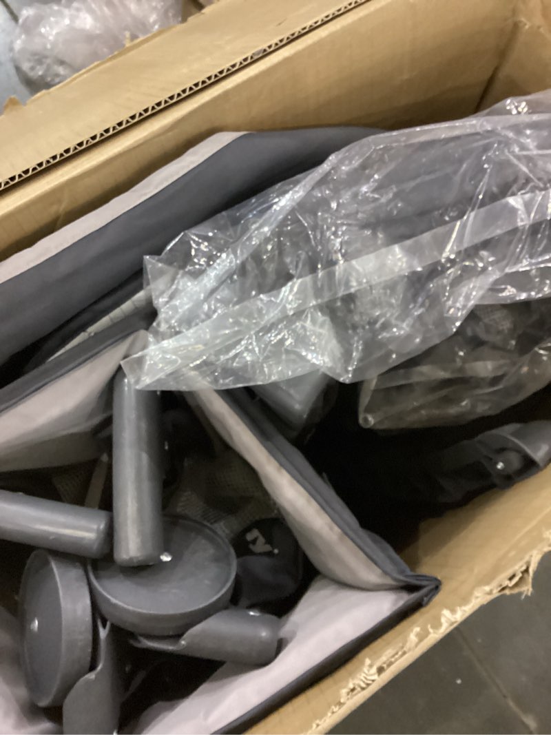 Condition photo showing As Is for Graco Pack n Play Dome LX Playard with Baby Bassinet, Lightweight Portable Crib, Push-Button Fold Travel Crib, Redmond, Convertible