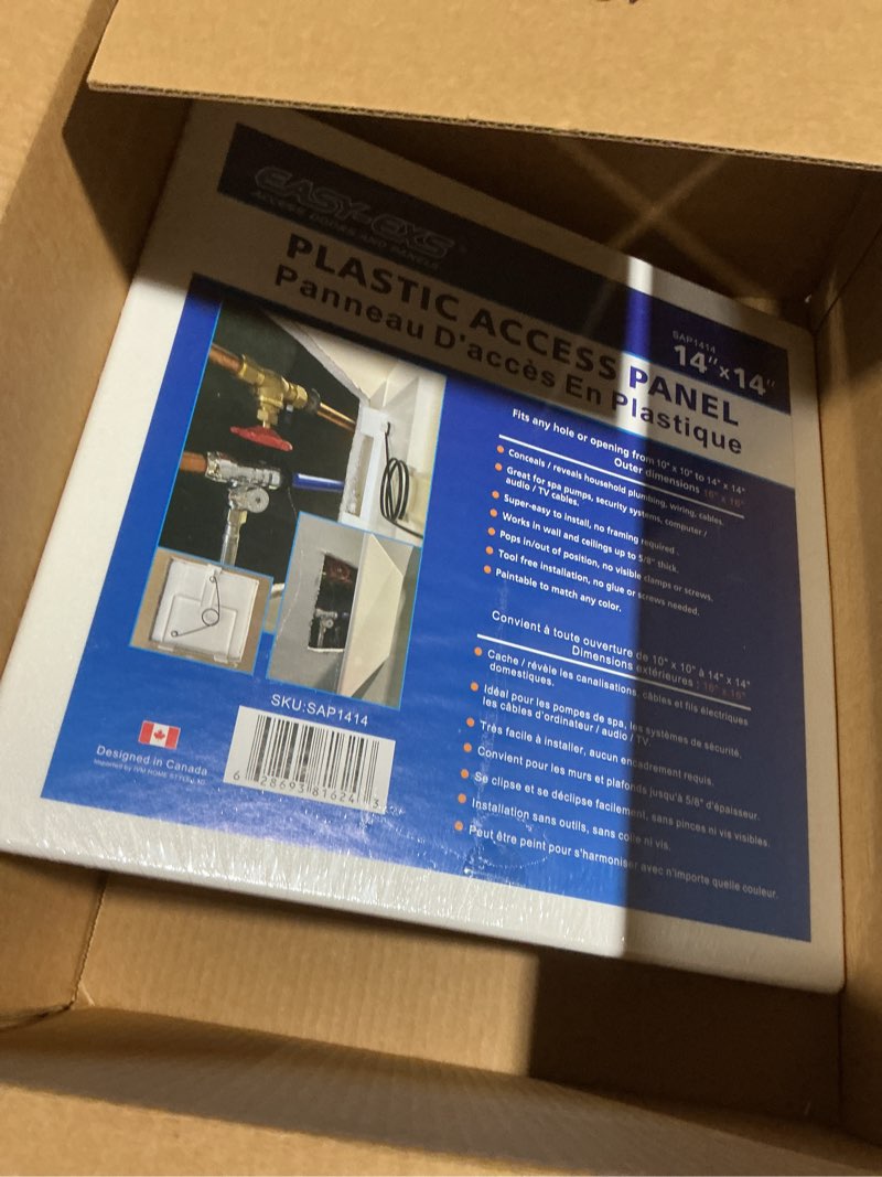 Condition photo showing Good Condition for Access Panels Spring-Fit 14"x14" (External 16"x16") Square (SAP1414) for Drywall, celing, Electrical, Plumbing Hole Covers 14"x14" - 1 Pcs