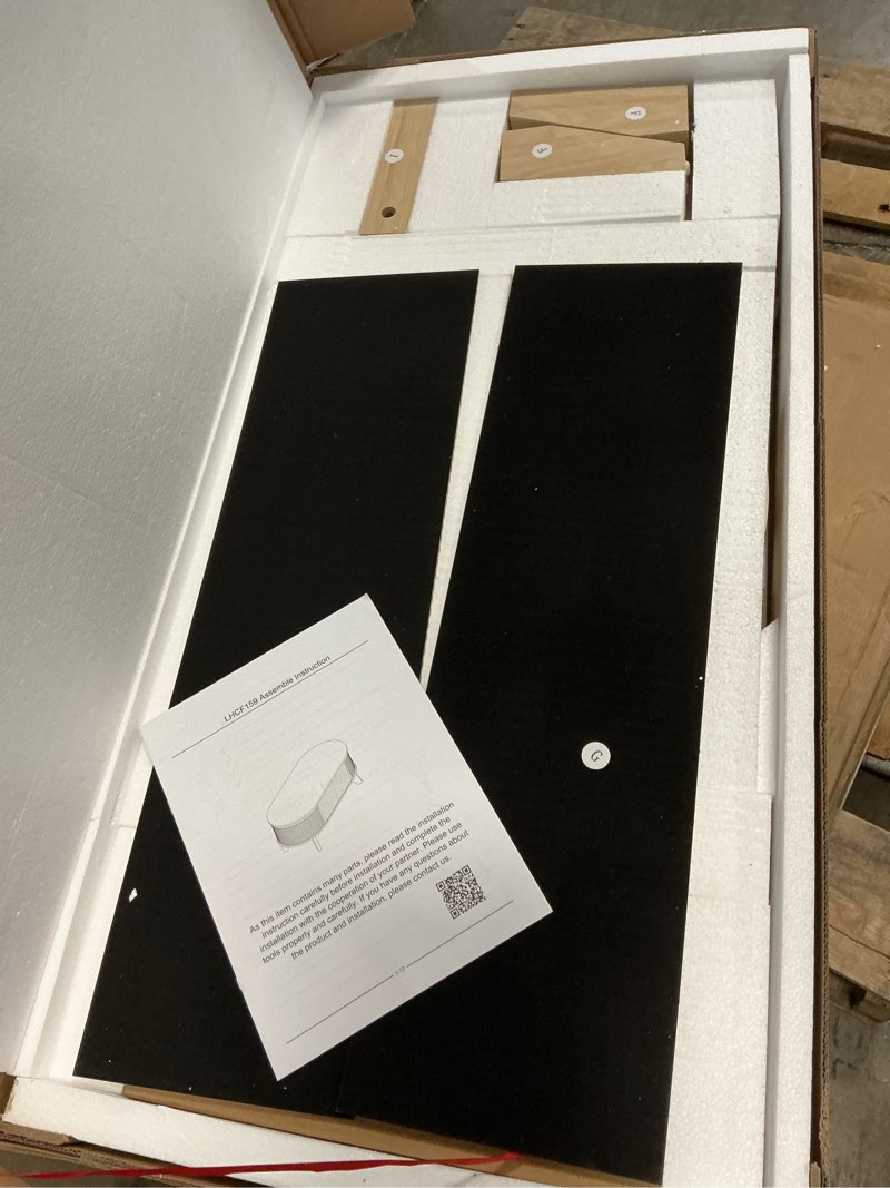 Condition photo showing Good Condition for lyncohome fluted lift top coffee table with storage,modern oval coffee table for living room or home office?natural?