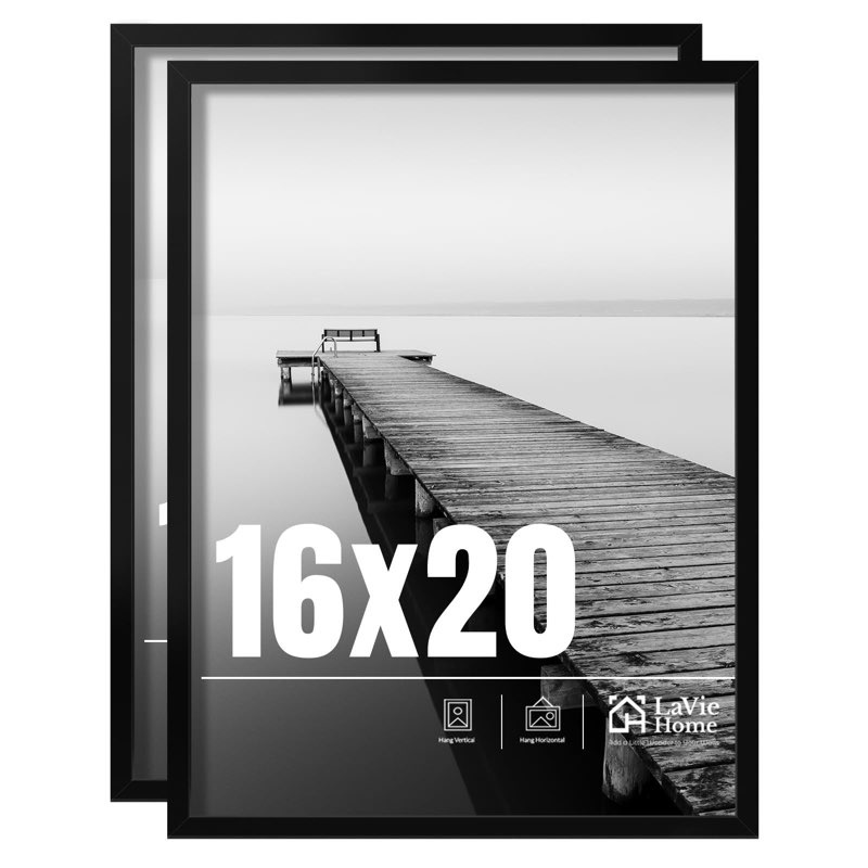 LaVie Home 16x20 Picture Frame 2 pack, Display Pictures 16 x 20 Poster Frame
