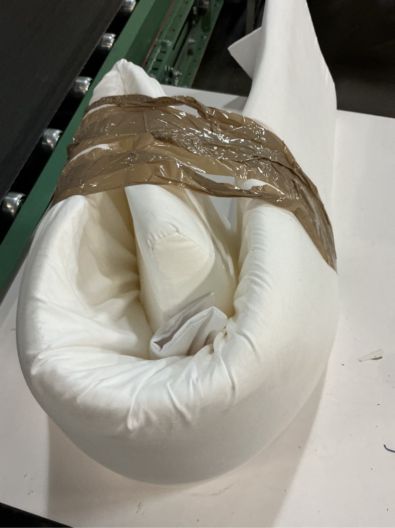 Condition photo showing As Is for Vekkia Queen Size Bed Wedge Pillow for Headboard Gap/Mattress Wedge Gap Filler/Bed Gap Filler Fill 0-6" Gap Between Headboard and Mattress,60"x10"x6"-White White Queen(10 in x 6 in x 60 in--Big)