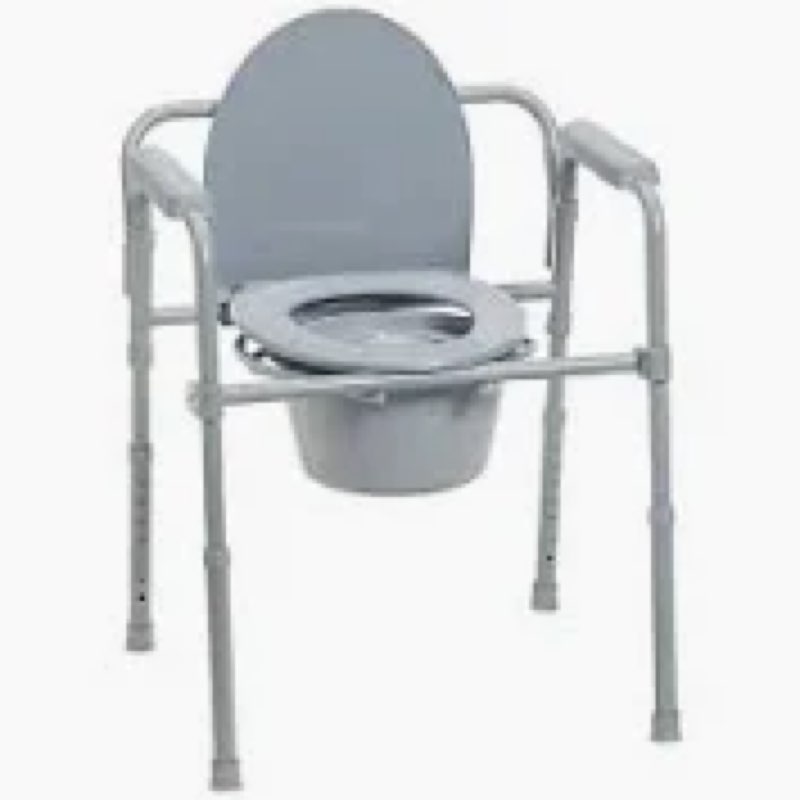 Drive Medical Steel Folding Bedside Commode  