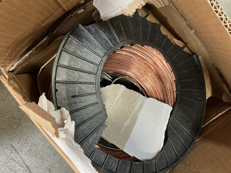 Condition photo showing As Is for Copper wire spool