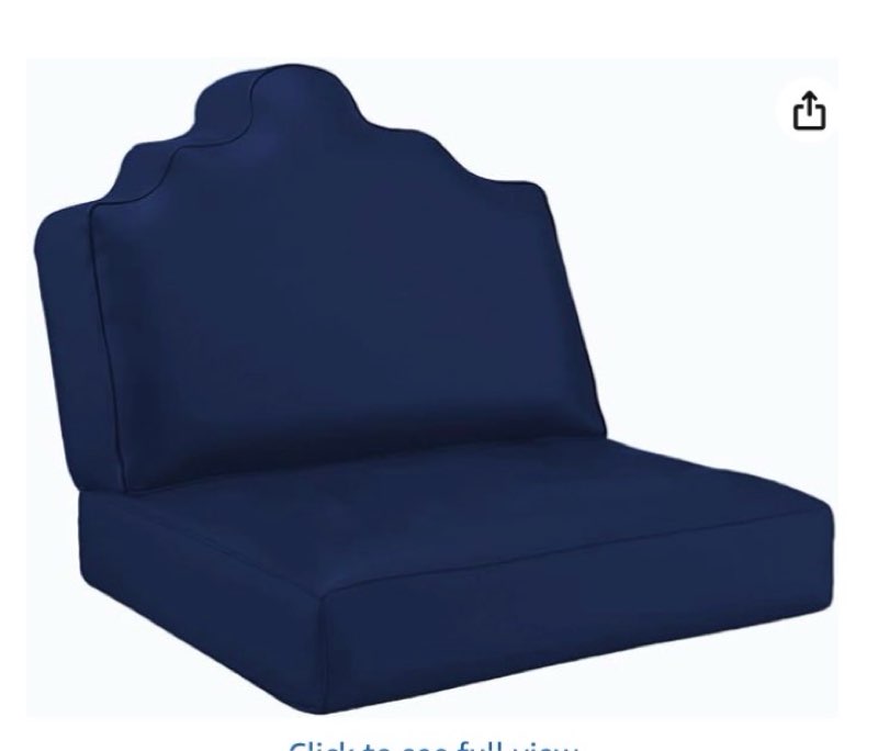Outdoor Seat Cushion Set 24 x 24 In,Filled With High-Support Sponge+ Latex Foam,Waterproof & Fade Re
