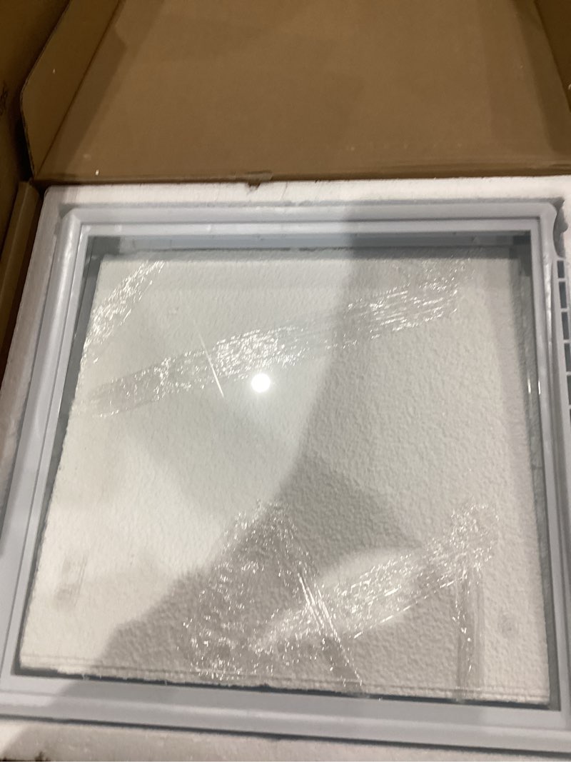 Condition photo showing As Is for 241969501 Refrigerator Shelf Frame With Glass Compatible with Frigidaire Refrigerator, Refrigerator Drawer Cover for refrigerator Replacement Shelf With 240443384 Glass