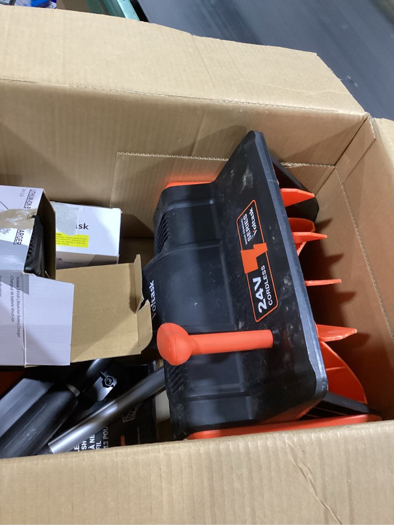 Condition photo showing Good Condition for VOLTASK Cordless Snow Shovel, 24V | 13-Inch | 4-Ah Cordless Snow Blower, Battery Snow Blower with Directional Plate & Adjustable Front Handle (4-Ah Battery & Quick Charger Included)