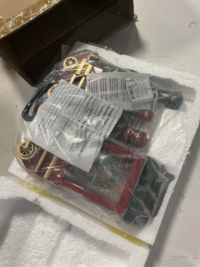 Condition photo showing Good Condition for Raz Imports Conductor Santa Musical Lighted Water Train, 8.75-inch Length, Christmas Holiday Decor