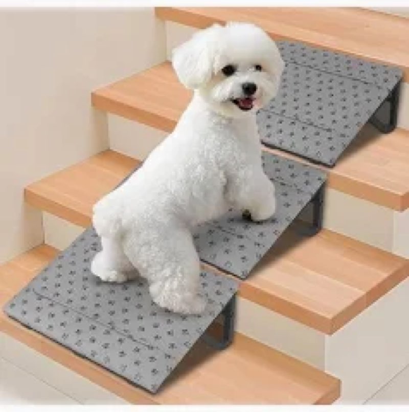 Dog Ramp for Stairs with Anti-Slip Bump for Small & Senior Dogs and Cats – Stair Wedges for Dogs wit 6 pack