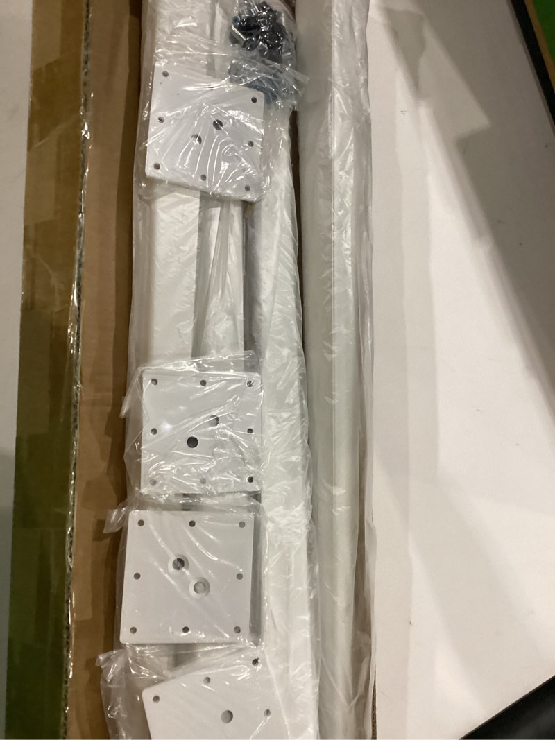 Condition photo showing New/Like New for qlly 28 inch metal slant table legs, heavy duty desk legs, angled furniture legs, easy assembly - ideal for office desks, and modern furniture, set of 4 (white) white 28 inch
