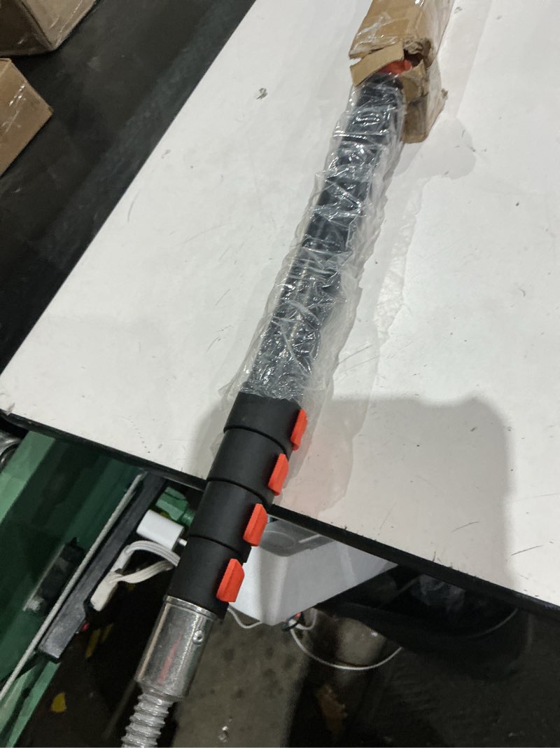 Condition photo showing As Is for telescoping pole, 5-20ft aluminum extension pole(26ft reach), multi-purpose paint roller for painting, dusting and cleaning