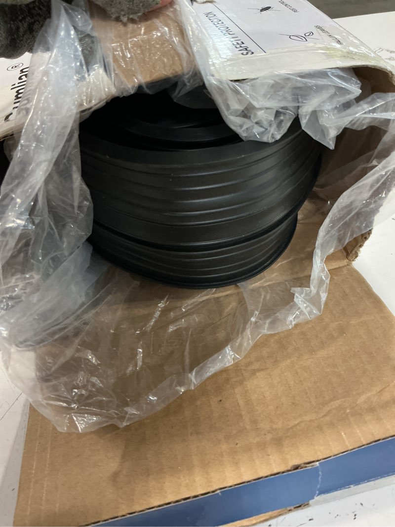 Condition photo showing Good Condition for garage door seals bottom rubber with aluminum track retainer kit, garage door bottom seal 16 ft, 3-sided weatherproof seal, three layers of protection available, easy to install (black)