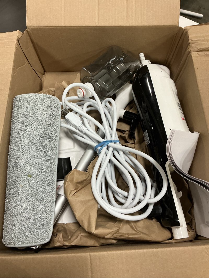 Condition photo showing As Is for steam mop, multi-purpose steam cleaner for home steamer for floor cleaning, floor steamer cleaner for deep cleaning with handheld steamer mops accessories, pet steam mop cleaner for hardwood, tile