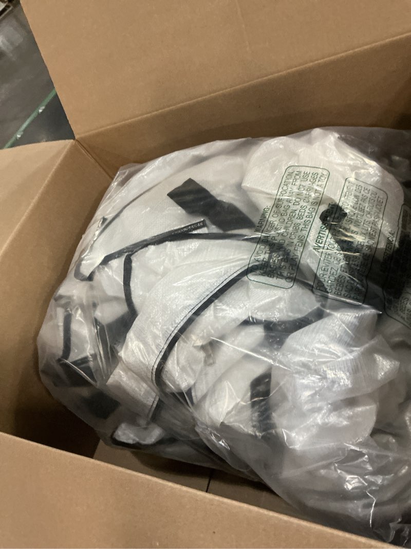 Condition photo showing Good Condition for 8 pack large strong moving bags with zippers & carrying handles - water-resistant - heavy duty storage tote for space saving, fold flat, alternative to moving box (semi-transparent) semi-transparent 8 pack-24gal