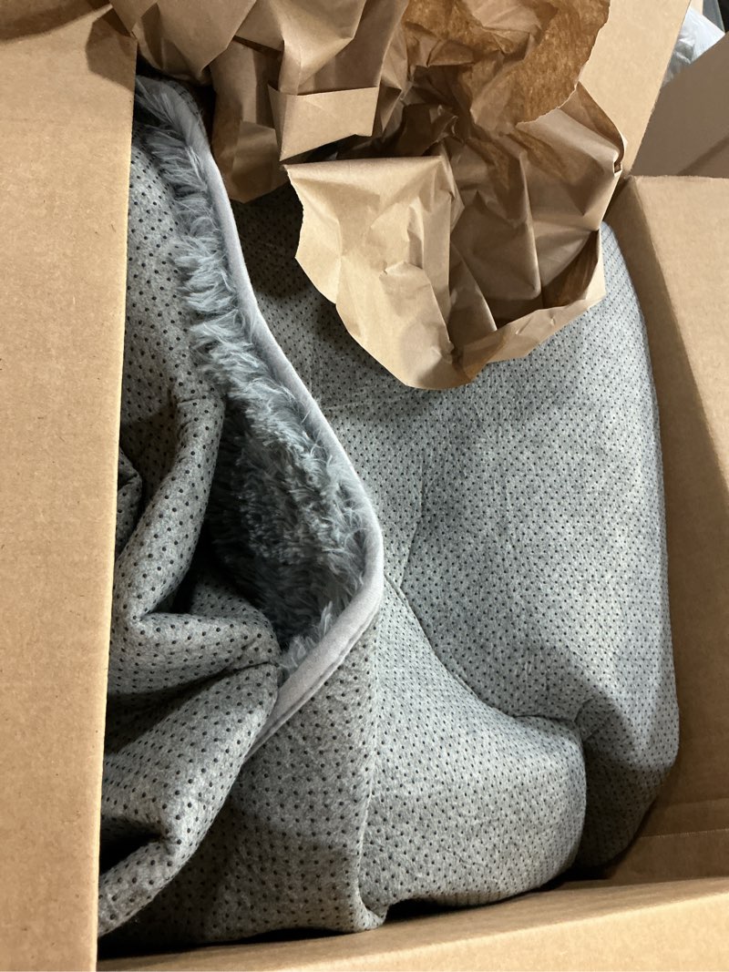 Condition photo showing As Is for 8x10 Area Rugs for Living Room: Fluffy Shag Soft Washable Rug Large Fuzzy Plush Indoor Carpet for Bedroom Nursery Playroom Kids Girls Boys Room (Grey, 8'x10') Grey 8' x 10' (Rectangular)