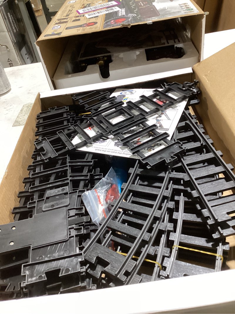 Condition photo showing Good Condition for Train Set for Kids - Electric Remote Control Train Track Around Christmas Tree, Steam Locomotive Engine Train Railway Kits w/Smoke, Light & Sounds, Christmas Toys Gifts for 3 4 5 6 7 8 Year Old Kids