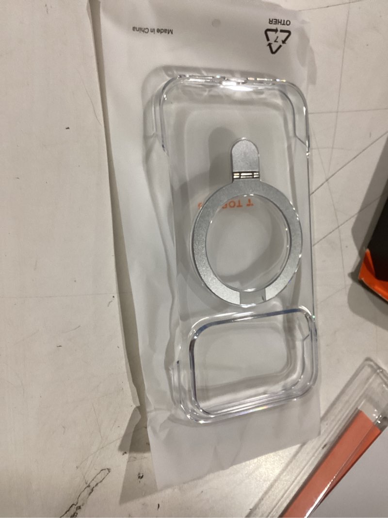 Condition photo showing New/Like New for TORRAS Ostand Ultra Slim for iPhone 17 Pro Case Clear 6.3'', [Non Yellowing] Magnetic Stand [Fit for MagSafe], Frameless with Thin Minimalist Case for iPhone 17 Pro Phone Case, Hard, Transparent iPhone 17 Pro Clear