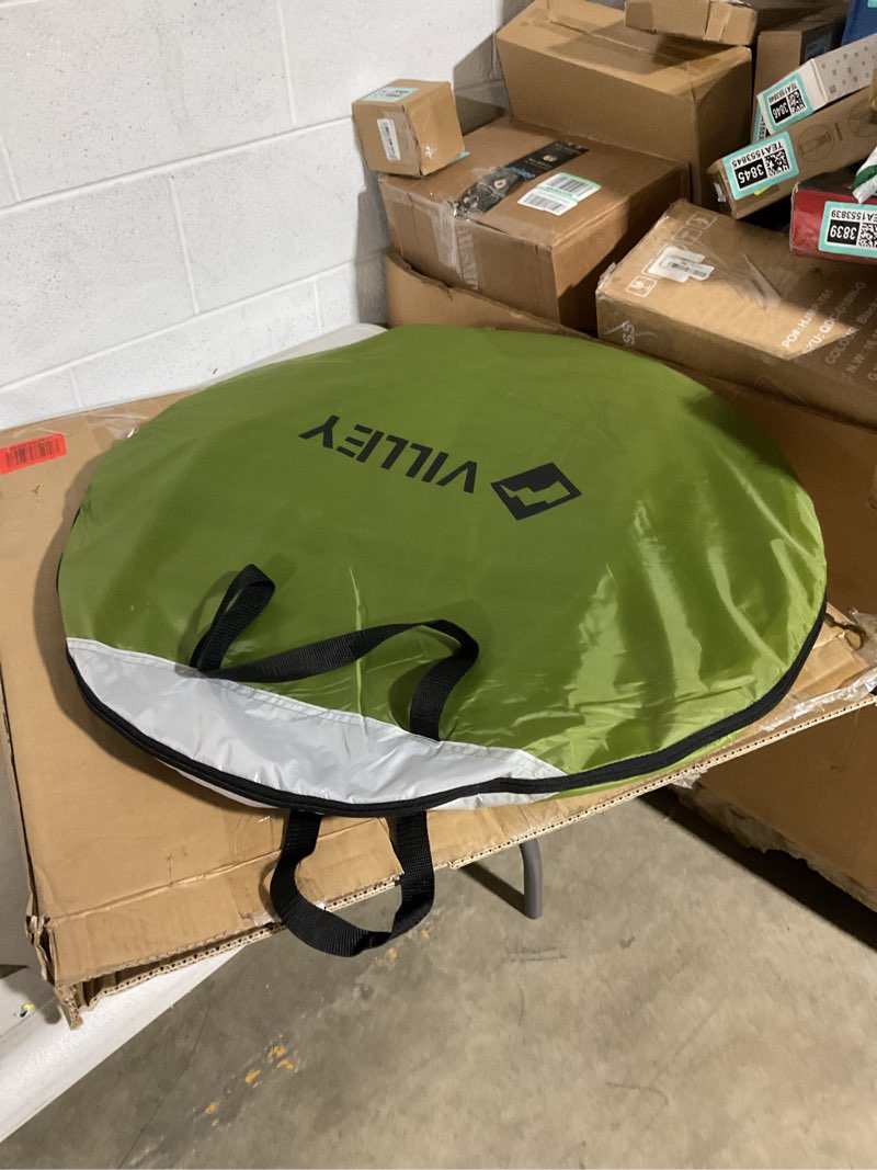 Condition photo showing Good Condition for 4 person easy pop up tent waterproof automatic setup 2 doors-instant family tents for camping hiking & traveling green & grey 110*78*51''