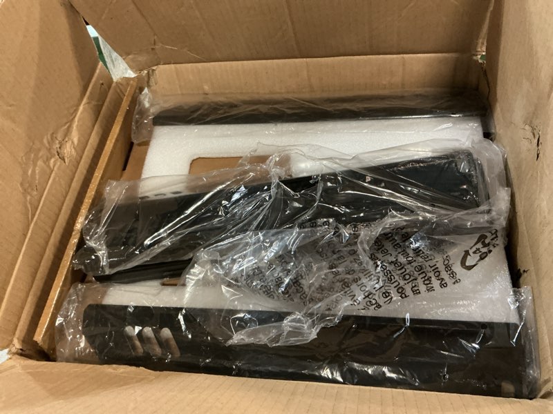 Condition photo showing As Is for grill grease tray replacement parts for dyna glo dgf493bnp, dgf510sbp, backyard grill by13-101-001-12, by14-101-001-02 and bhg grill parts, adjustable 24''-30'' gas grill drip pan, heat plate shields. 5pcs heat plates(ps) + drip pan