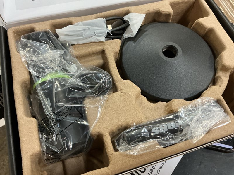 Condition photo showing Good Condition for shure mv6 gaming microphone, dynamic usb pc mic for video games & streaming - desktop stand, background noise cancellation, tap-to-mute & 3.5mm output for real-time headphone monitoring